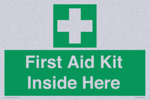 First Aid Kit Inside Here